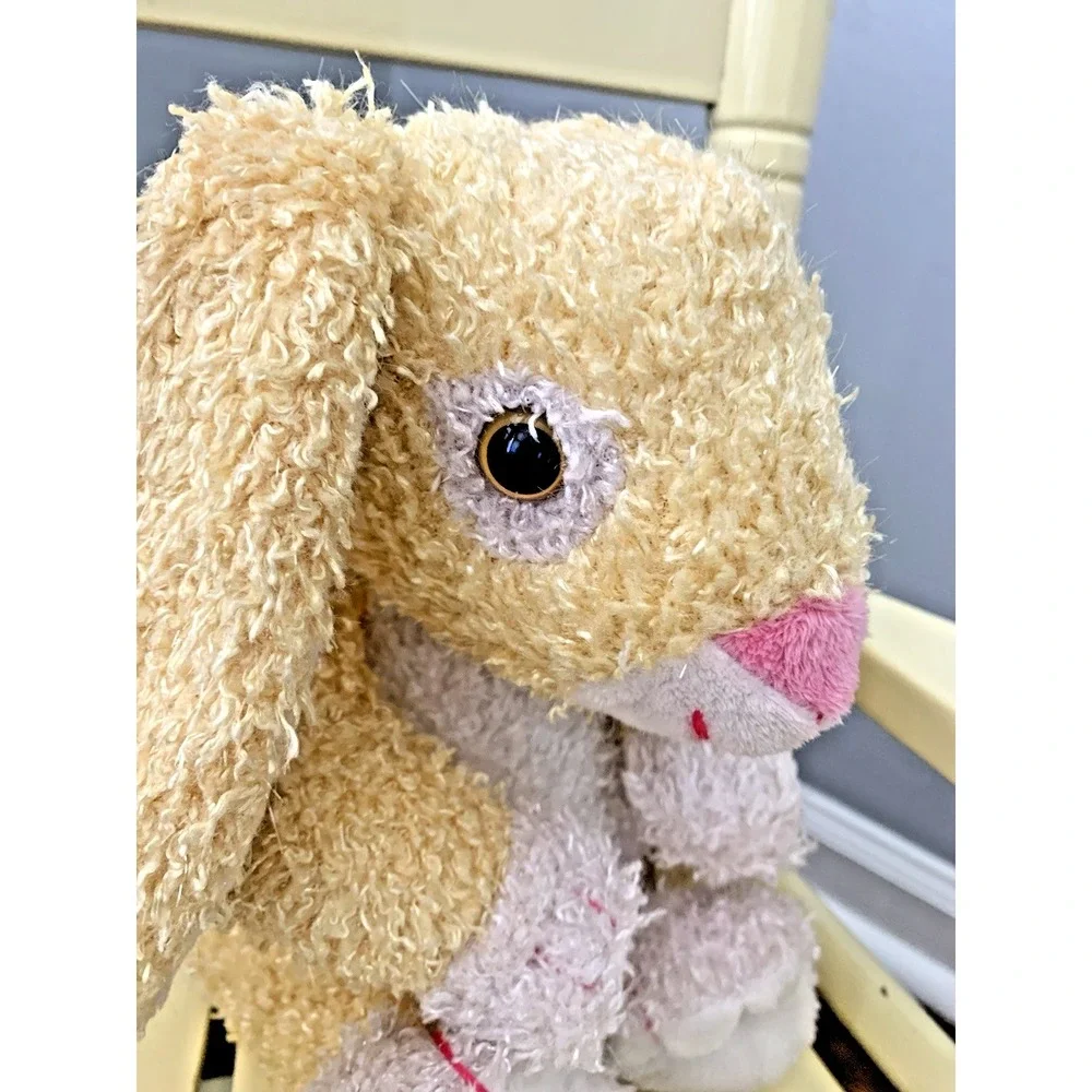 Plush Bunny Yellow White Rabbit Easter Dan Dee Collector's Choice Floppy Ears